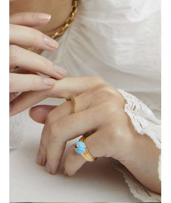 BAGUE GELATO TURQUOISE ET TOURMALINE online