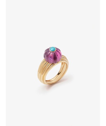 BAGUE GELATO AMÉTHYSTE ET TURQUOISE Economisez 