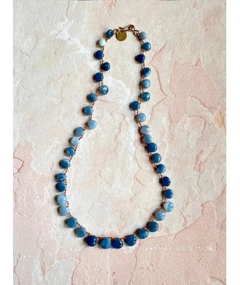 COLLIER BERRYBLUE OPALE BLEUE destockage