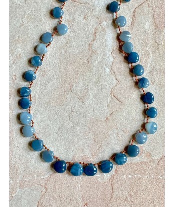 COLLIER BERRYBLUE OPALE BLEUE destockage