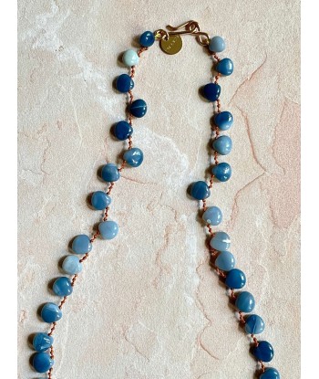 COLLIER BERRYBLUE OPALE BLEUE destockage