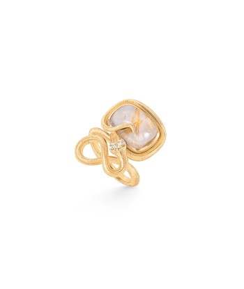 BAGUE SERPENT 18K QUARTZ RUTILE acheter en ligne