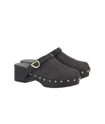 SABOT CLOG RAFFIA BLACK est présent 