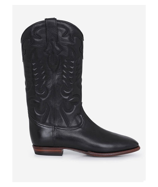 BOTTES SANTIAG MIDNIGHT CUIR NOIRES sur le site 