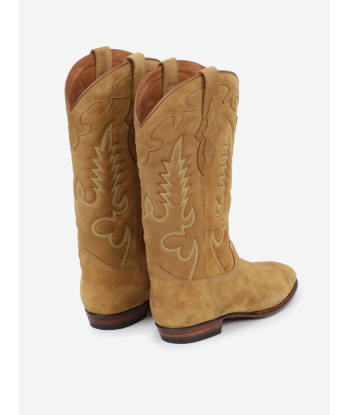 BOTTES SANTIAG MIDNIGHT EN DAIM TAN en stock