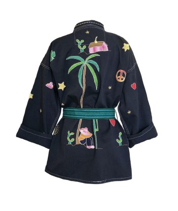 KIMONO MEXICAIN NAVY Paris Déstockage Promo