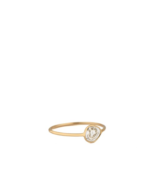 BAGUE OR JAUNE 14K DIAMANT GRIS ouvre sa boutique