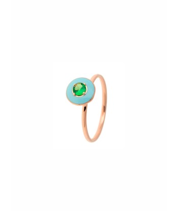 BAGUE OR ROSE EMAIL & TSAVORITE d'Europe débarque