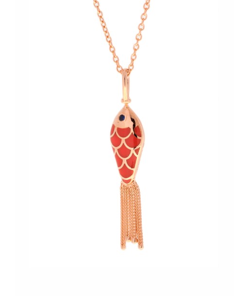 PENDANT OR ROSE POISSON EMAIL chez Cornerstreet bien 