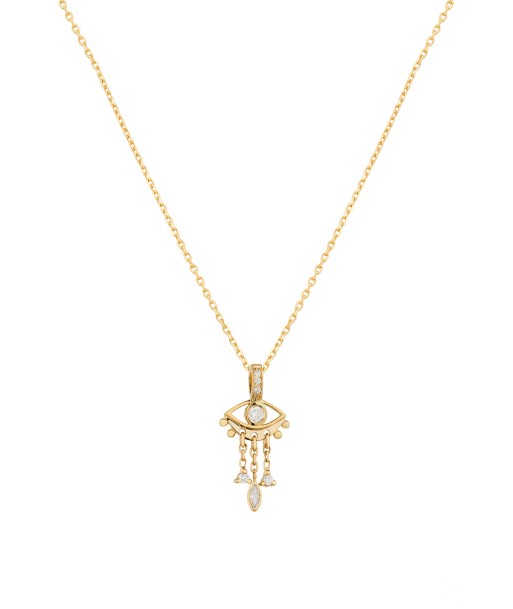 COLLIER OR 14K EYE CHARM de votre