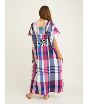 ROBE LUMIR VIOLET/BLEU en linge