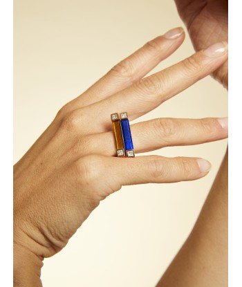 BAGUE VILLA EILEEN LAPIS de pas cher