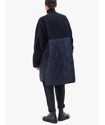 WOOL QUILT NAVY JACKET Les êtres humains sont 