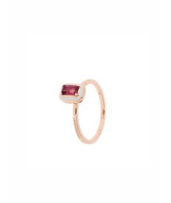 BAGUE MINA RHODOLITE la colonne vertébrale