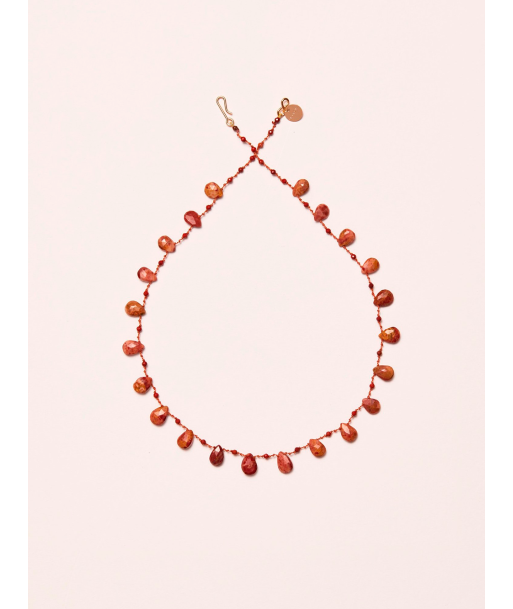 COLLIER HARPER JASPE ROUGE acheter en ligne