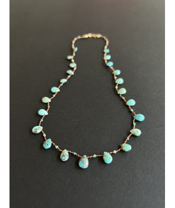 COLLIER POWHATAN TURQUOISE Paris Déstockage Promo