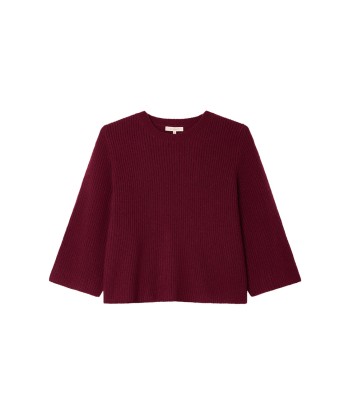 PULL FLARE BORDEAUX pas cher 