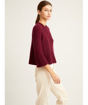 PULL FLARE BORDEAUX pas cher 