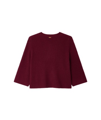 PULL FLARE BORDEAUX pas cher 