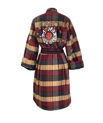 KIMONO LONG MYSTIC HEALER BURGUNDY acheter en ligne