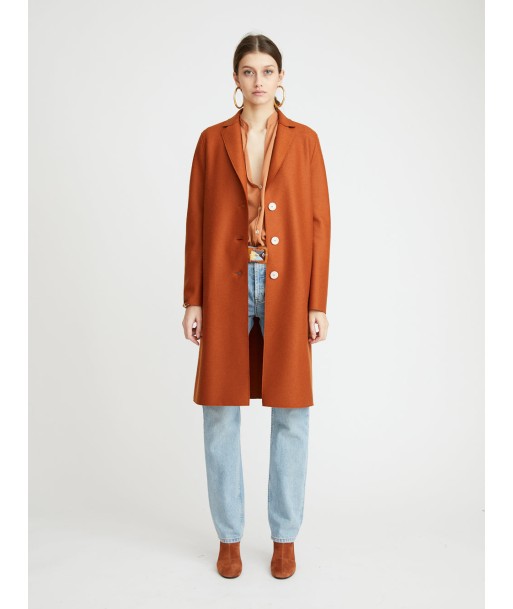 MANTEAU OVERCOAT LIGHT PRESSED COPPER pas cheres