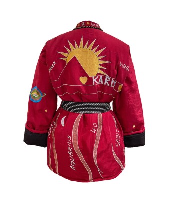 KIMONO KARMA EN SOIE BORDEAUX Le MVP de beaucoup