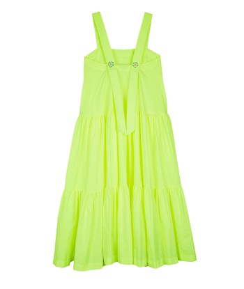 ROBE À BRETELLES AVEC FLEURS NEON YELLOW est présent 