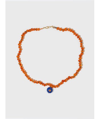 NECKLACE WITH CARNELIAN AND LAPIS LAZULI BEADS Les magasins à Paris