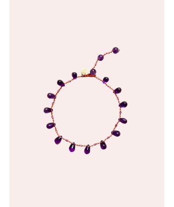 BRACELET DE CHEVILLE NIILO - AMETHYSTE Faites des économies