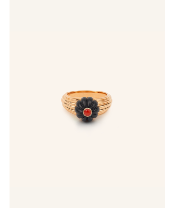 BAGUE GELATO OR ROSE ONYX ET CORAIL destockage