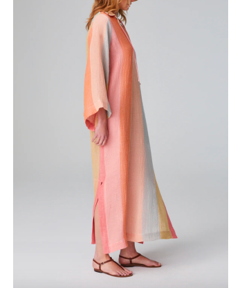 TUNIC CAFTAN LONG ROSE En savoir plus