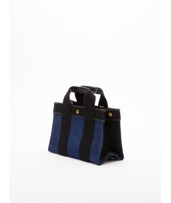 SAC TOTE S DENIM BLEU/BLACK pas chere