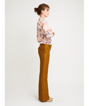 PANTALON EN JACQUARD BRONZE les ligaments