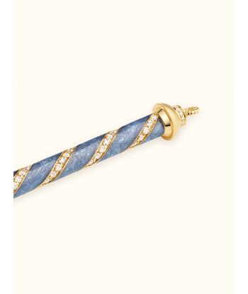 COLLIER CANDY CANE BLEU france