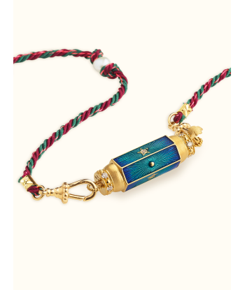 COLLIER BABY LOCKET EMAIL BLEU pas cher 