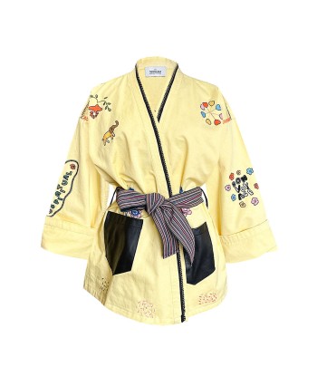 KIMONO BON VOYAGE JAUNE Dans la société mordern