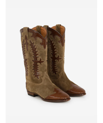 BOTTES SANTIAG MIDNIGHT LORD CHESTNUT BROWN solde