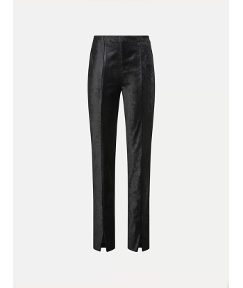 PANTALON VELOURS TAILLE HAUTE NOIR Amélioration de cerveau avec