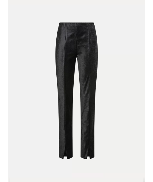 PANTALON VELOURS TAILLE HAUTE NOIR Amélioration de cerveau avec