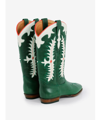 BOTTES SANTIAG MIDNIGHT TEXAS DARK GREEN À commander