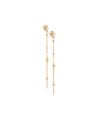 BOUCLES D'OREILLES LONGUES HANG DIAMANTS les ctes