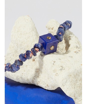 BRACELET CUBIX LAPIS ET DIAMANTS pas cher