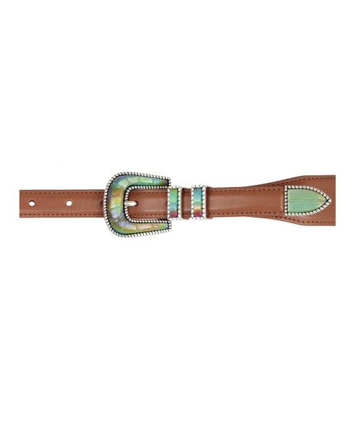 CEINTURE EXCLU CRAZY ARGENT & TAN online