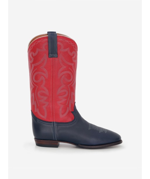 MIDNIGHT WANDER NAVY RED BOOTS en stock