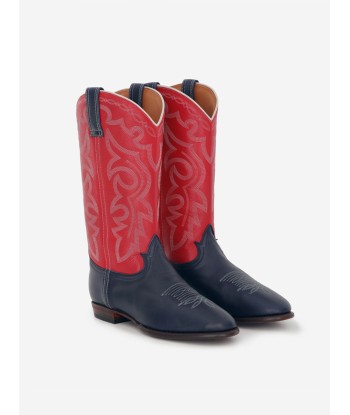 MIDNIGHT WANDER NAVY RED BOOTS en stock