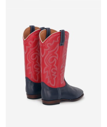 MIDNIGHT WANDER NAVY RED BOOTS en stock