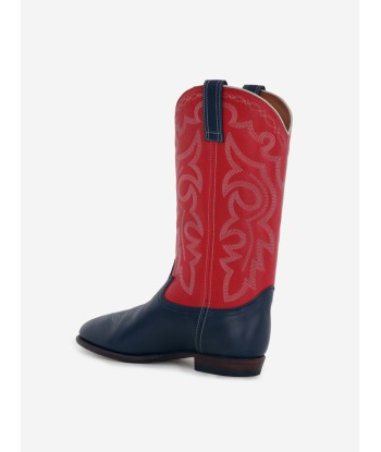 MIDNIGHT WANDER NAVY RED BOOTS en stock