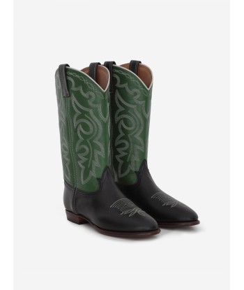 MIDNIGHT WANDER GREEN BLACK BOOTS en stock